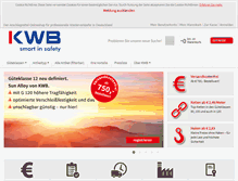 Tablet Screenshot of kwb-hebetechnik.com
